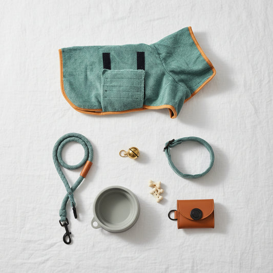 Absorbent Quick-Drying Dog Bathrobe and Towel for Large and Small Dogs and Cats - Full Body Wrap