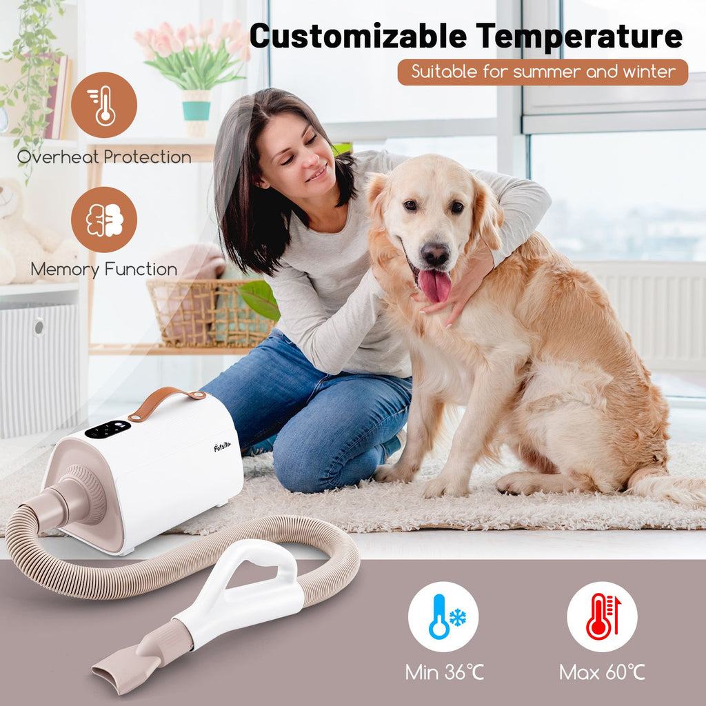 Dog Cat Hair Blower with Negative Ion Function easy to use