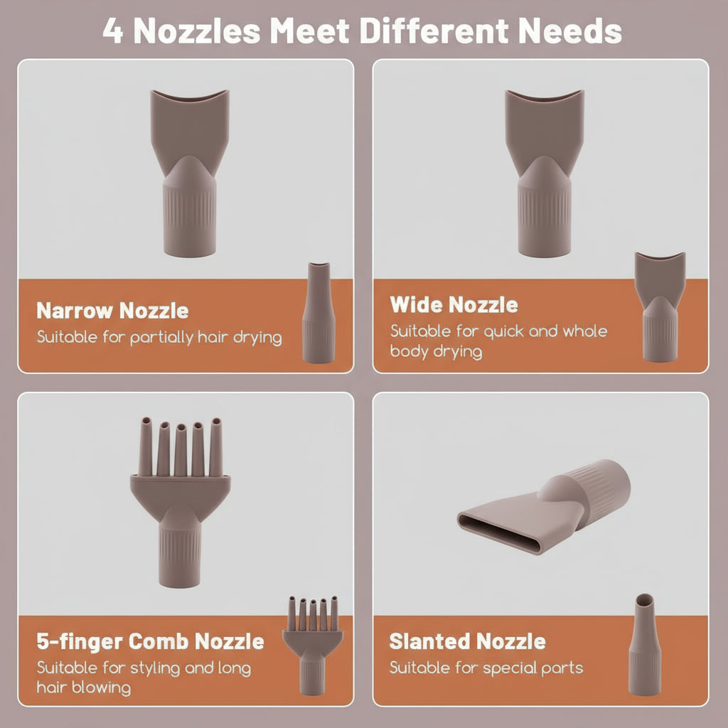 Dog Cat Hair Blower with Negative Ion Function easy to use