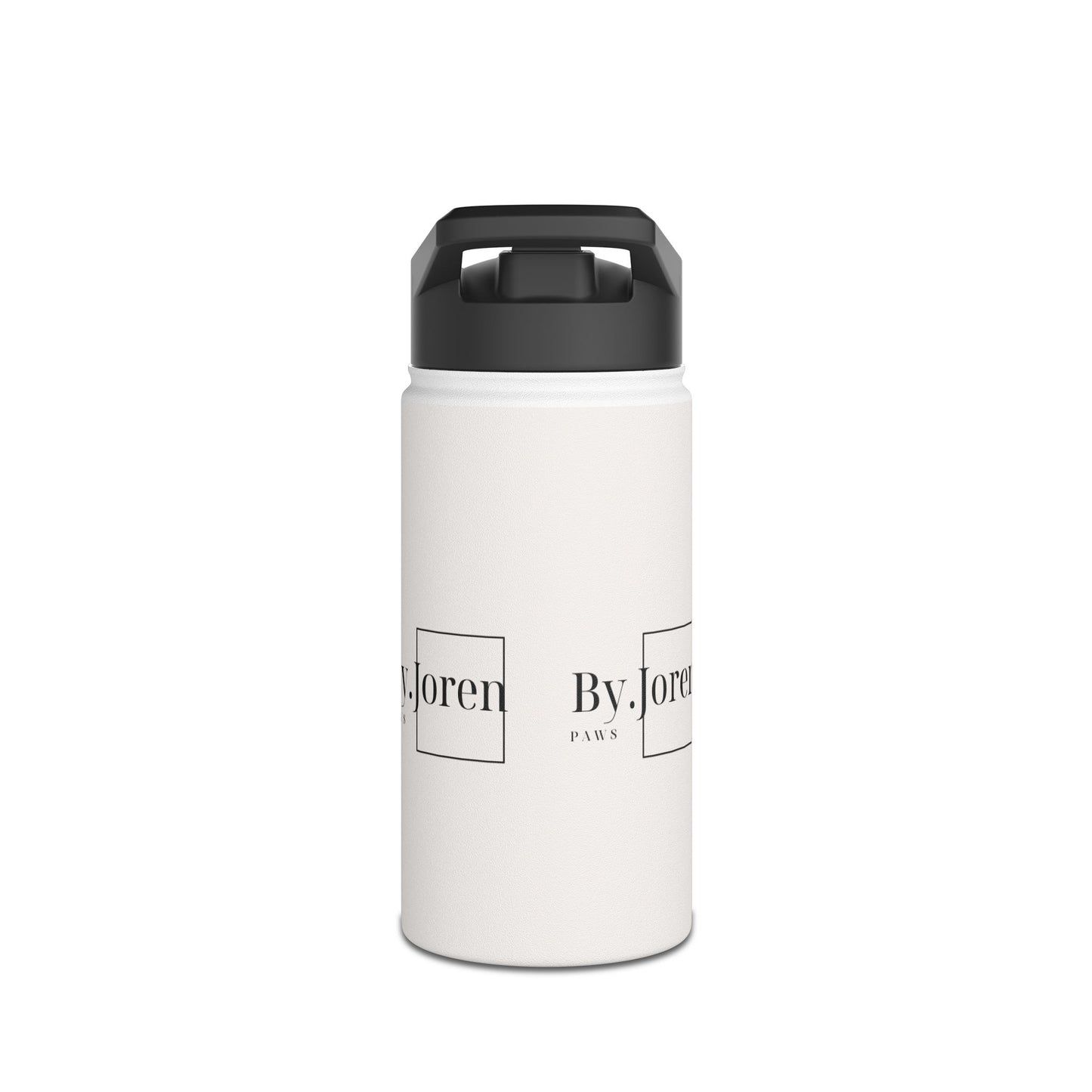 Stainless Steel Water Bottle — Minimal 'Paws| By Joren' Logo Insulated Travel Bottle