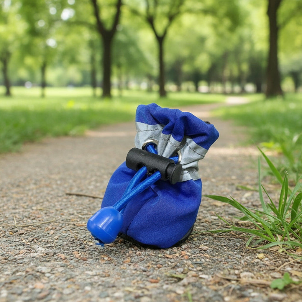 4Pcs/Set Waterproof Pet Dog Shoes Anti-Slip Rain Boots Footwear for Small Cats Dogs Puppy Dog Pet Booties Pet Paw Accessories