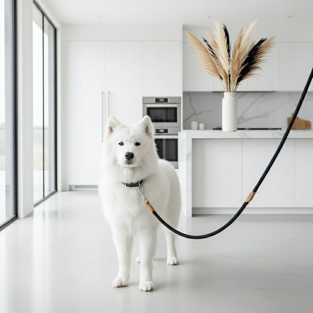 Dog Leash Slip Rope Lead Leash Heavy Duty Braided Rope Adjustable Loop Collar Training Leashes for Medium Large Dogs