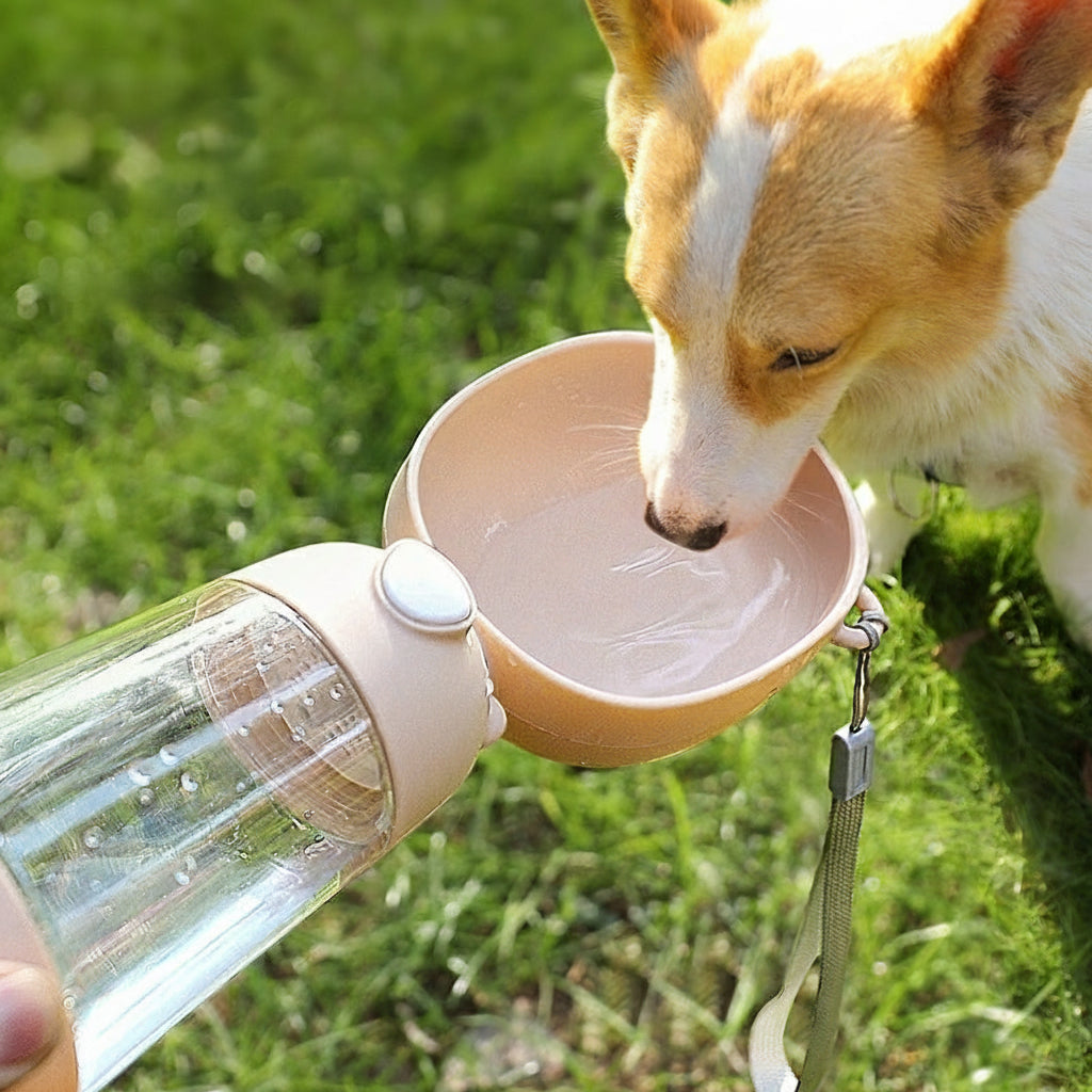 Portable Dog Water Bottle Food and Water Container for Pet Pets Feeder Bowl Outdoor Travel Drinking Bowls Water Dispenser