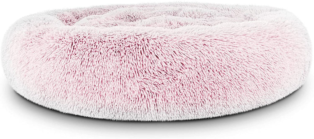 Dog Bed Donut Soft Large Plush Cat Beds for Calming Pet anti Anxiety Washable Xl