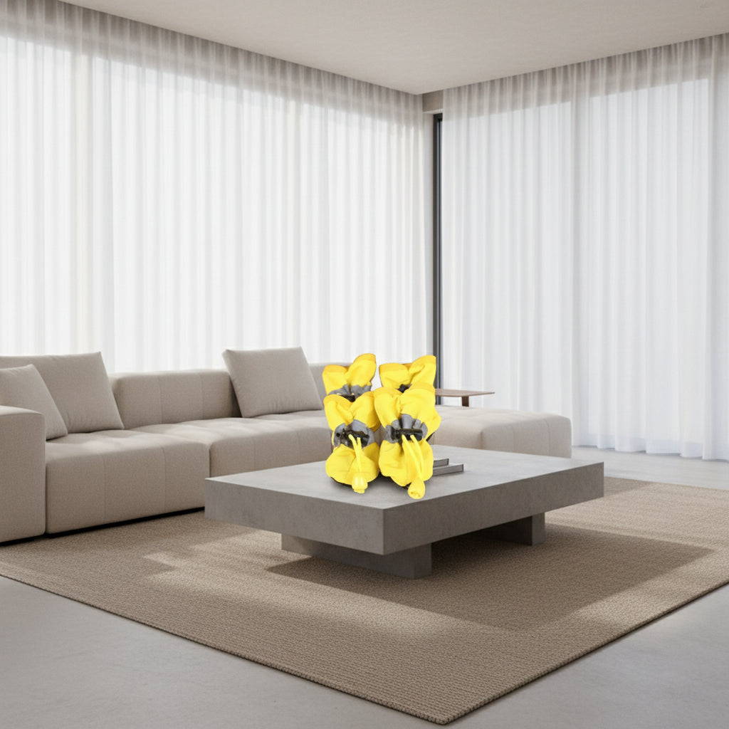 4Pcs/Set Waterproof Pet Dog Shoes Anti-Slip Rain Boots Footwear for Small Cats Dogs Puppy Dog Pet Booties Pet Paw Accessories