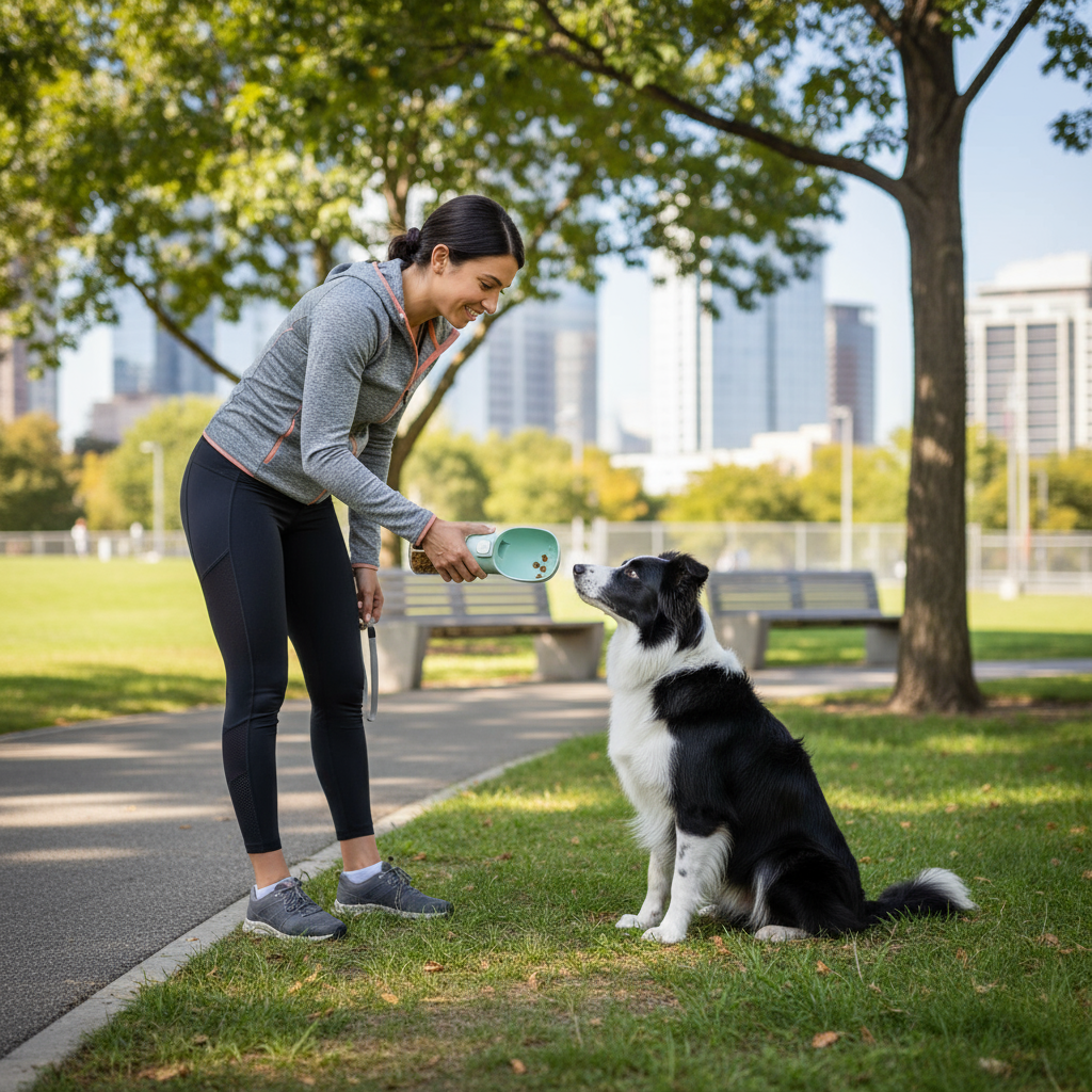 City park dog training